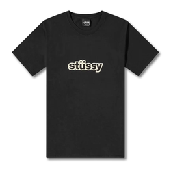 Stussy Thick 50-50 Pigment Tee - Black