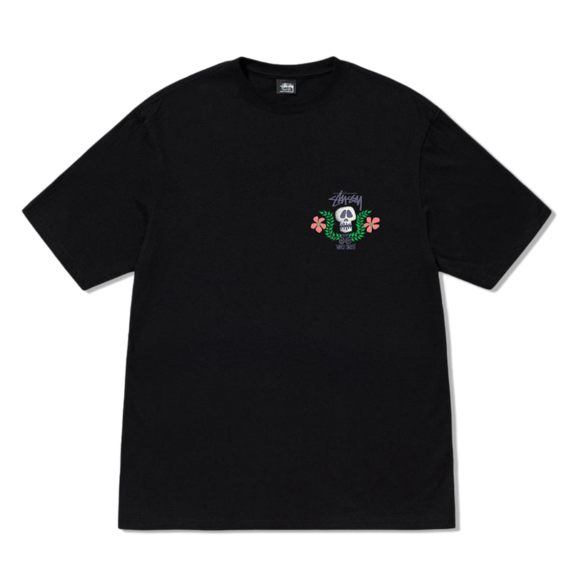 Stussy Skull Crest Heavy Weight Tee - Pigment Black