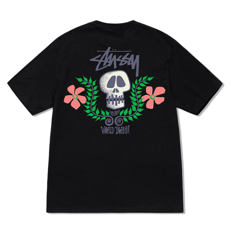 Stussy Skull Crest Heavy Weight Tee - Pigment Black