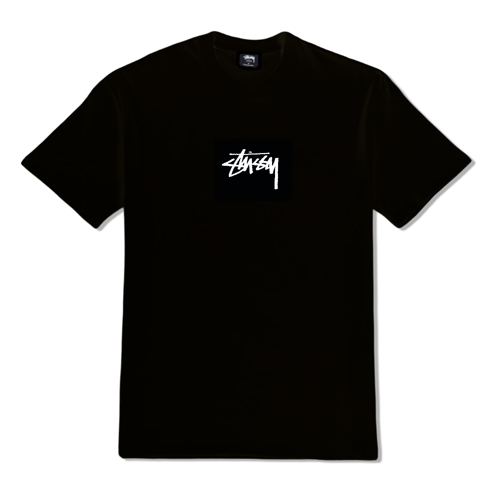 ◆STUSSY◆ Stock Chest T-Shirt ロゴプリント 半袖 Tシャツ Stussy Stock Chest Tee - Black – Evolve Skate Store