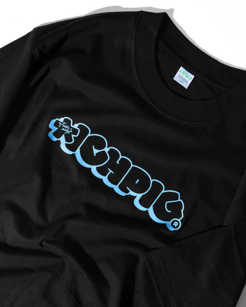 ICHPIG Throwie Tee - Black / Sky