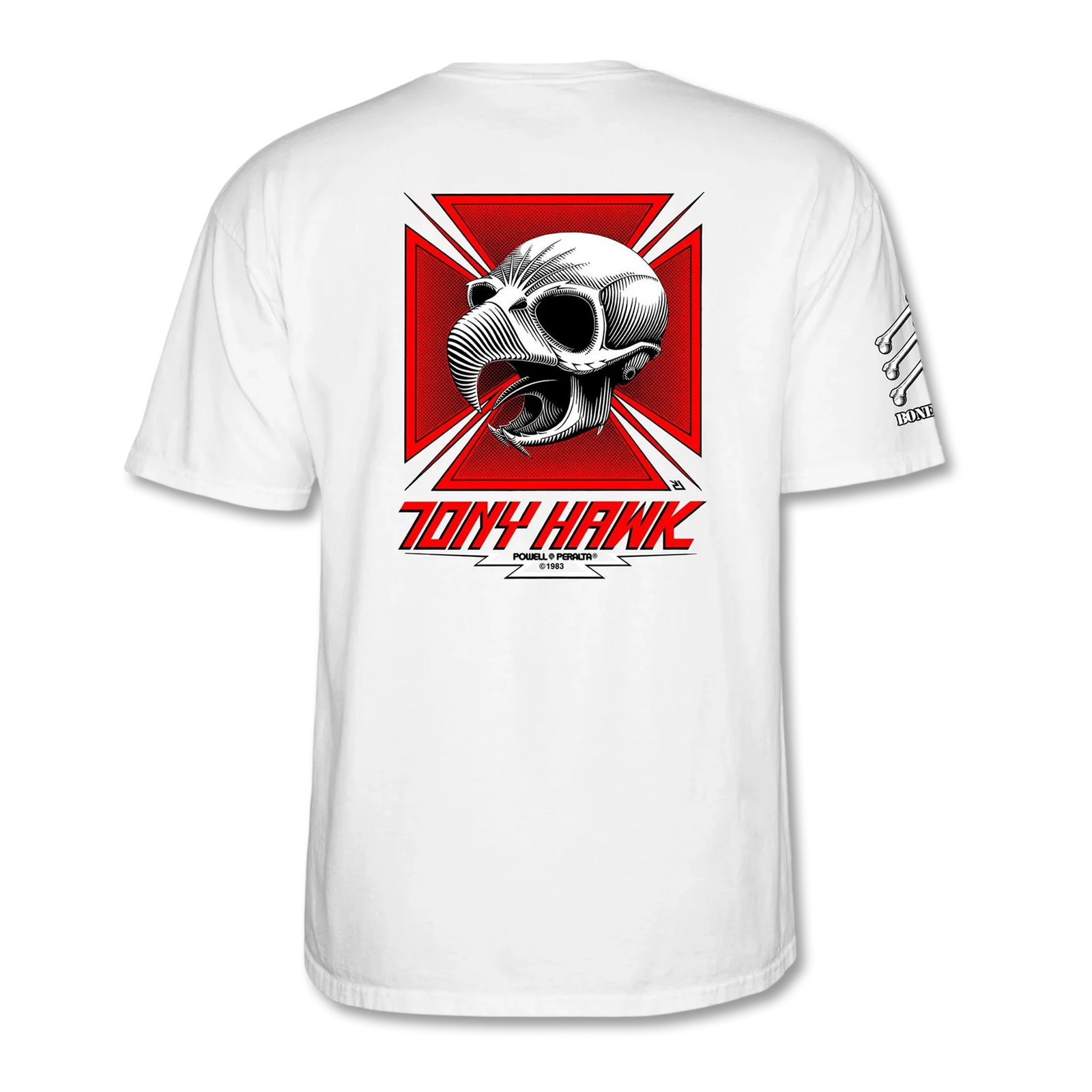 Powell Peralta Bones Brigade Tony Hawk Tee - White – Evolve Skate