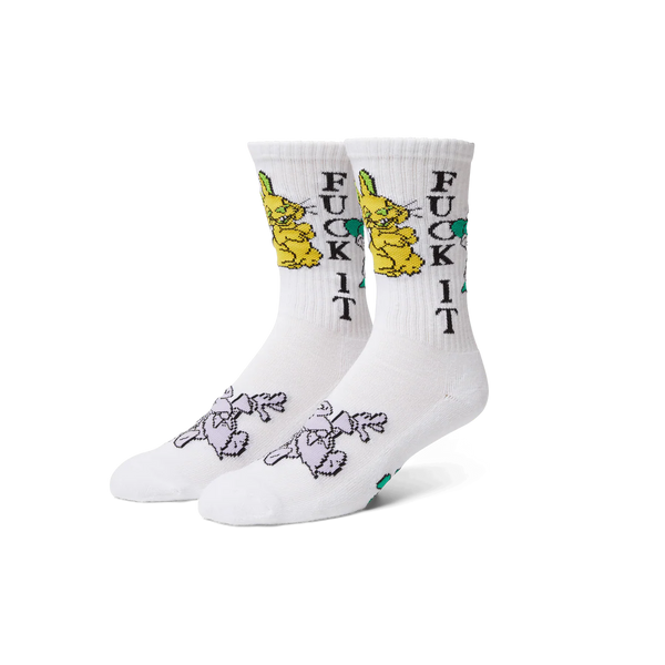 HUF Trip Crew Socks - White