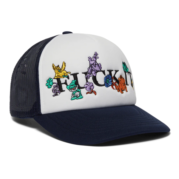 HUF Trip Snapback Trucker Hat - Defender Blue