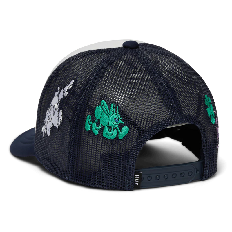 HUF Trip Snapback Trucker Hat - Defender Blue