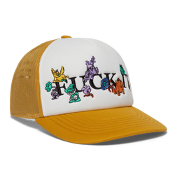 HUF Trip Snapback Trucker Hat - Tarragon