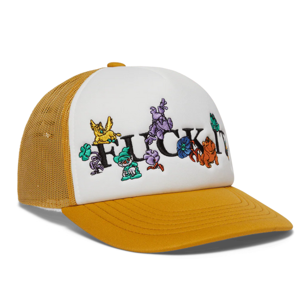 HUF Trip Snapback Trucker Hat - Tarragon