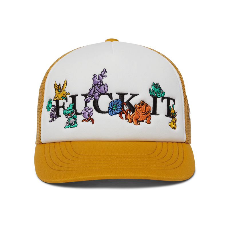 HUF Trip Snapback Trucker Hat - Tarragon