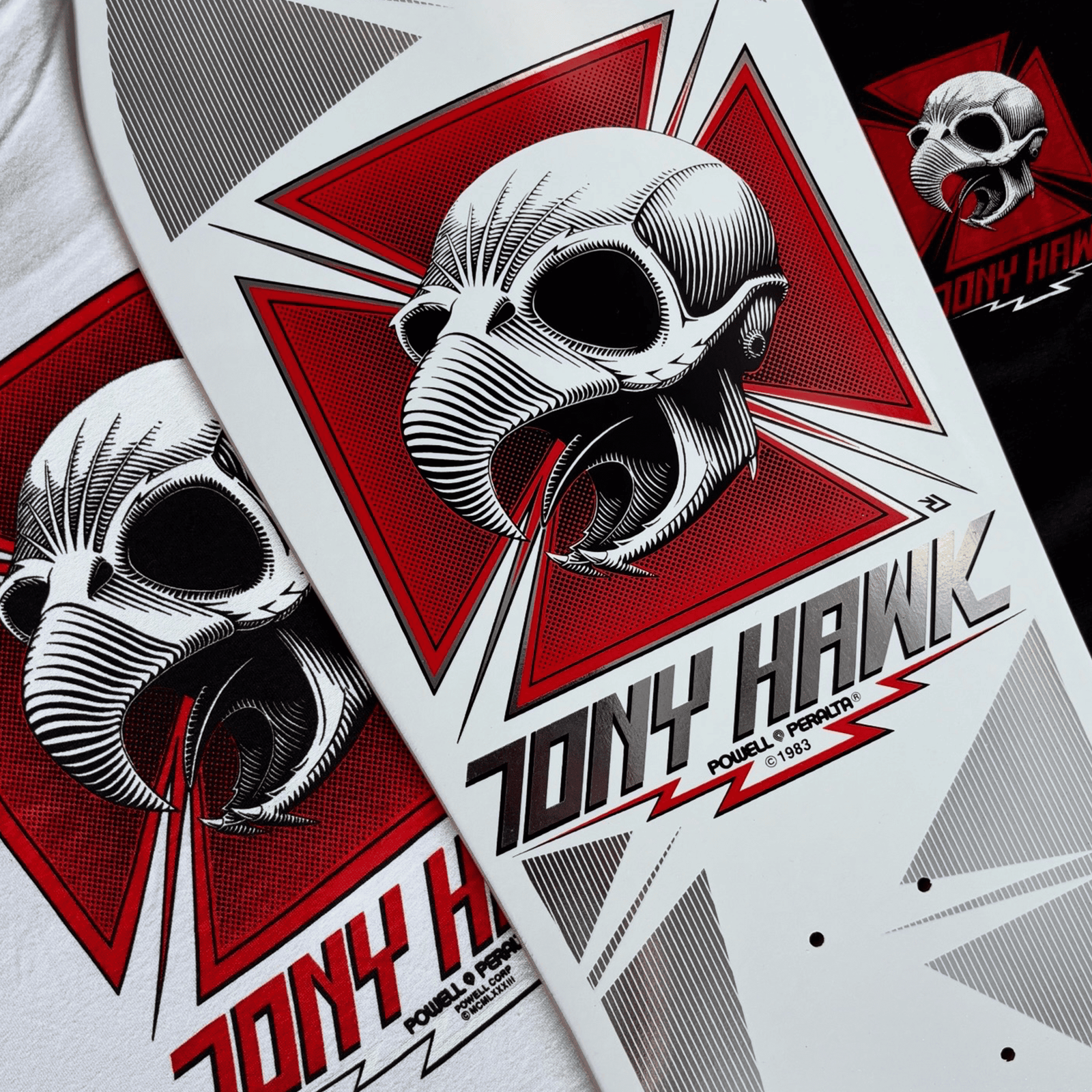 Powell Peralta Bones Brigade Tony Hawk Tee - White – Evolve Skate
