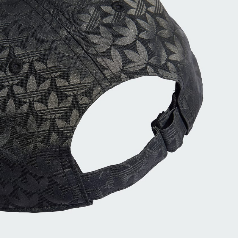 Adidas Trefoil Monogram Jacquard Baseball Cap - Black