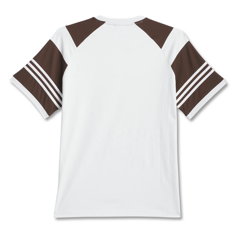 Adidas Tyshawn Tee - Crystal White / Dark Brown