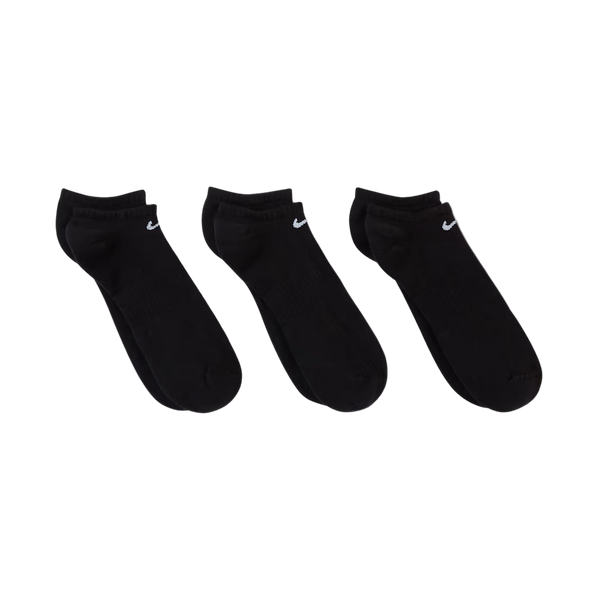 Nike No Show Training Ankle Socks 3pk - Black