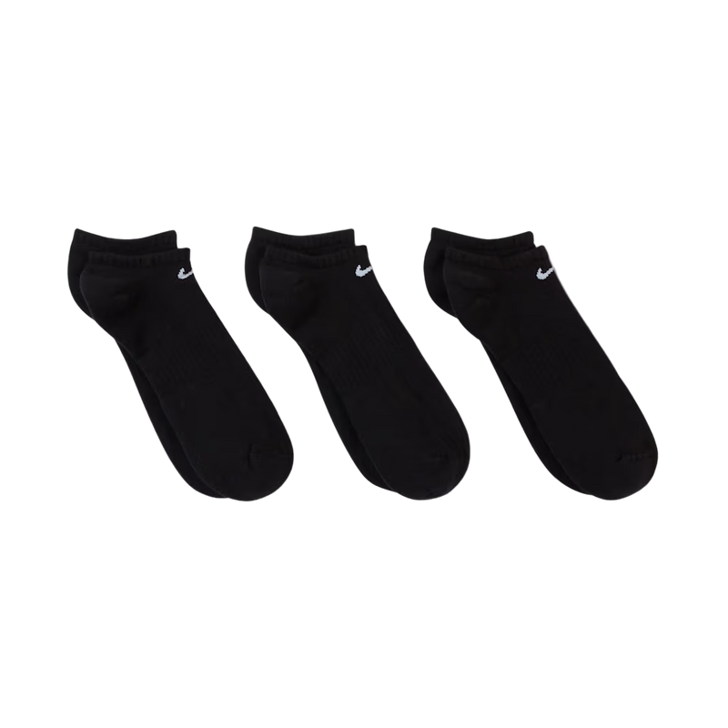 Nike No Show Training Ankle Socks 3pk - Black