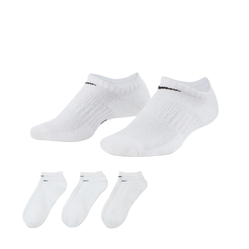 Nike No Show Training Ankle Socks 3pk - White