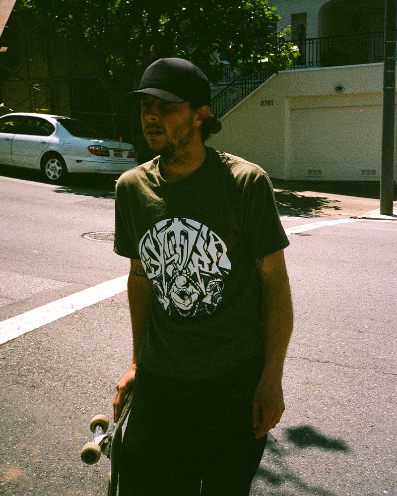 GX1000 Dystopia Gas Mask Tee - Black