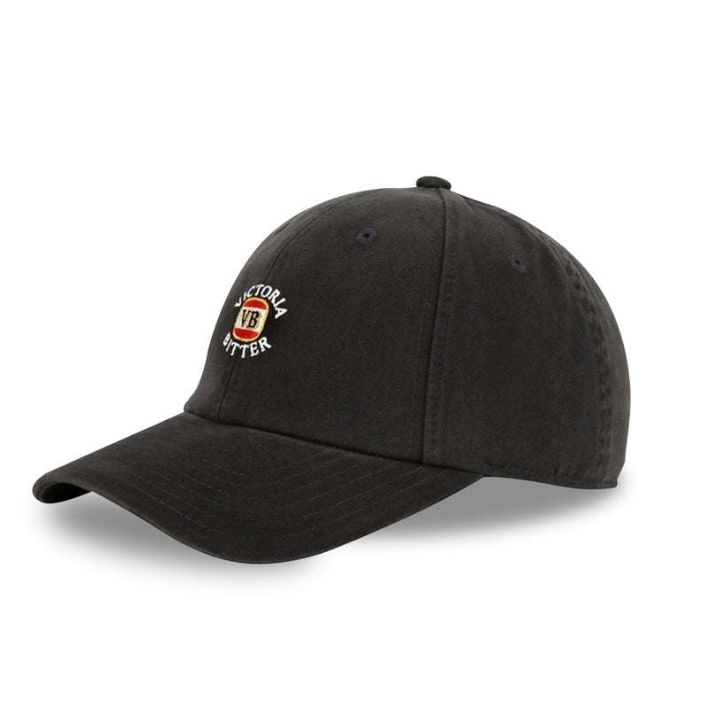 Victorian Bitter Micro Raglan Wash Ball Park Cap - Black