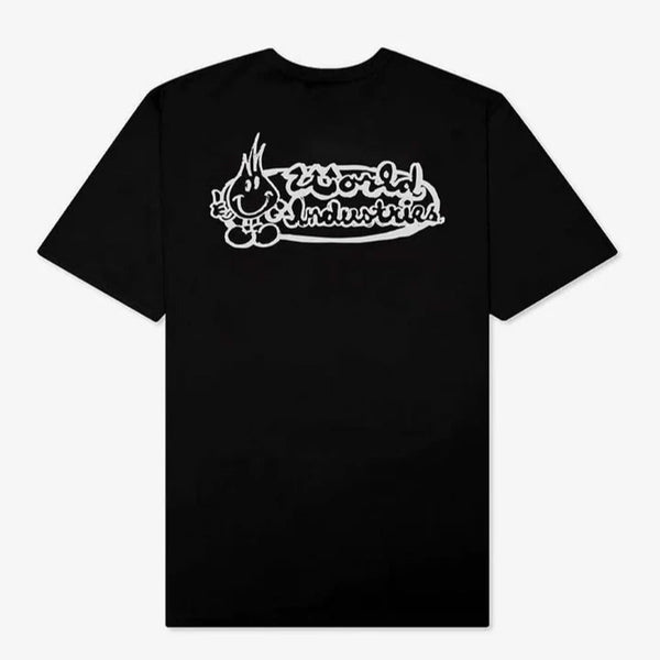 World Industries Youth Scribble Logo Tee - Black/ White