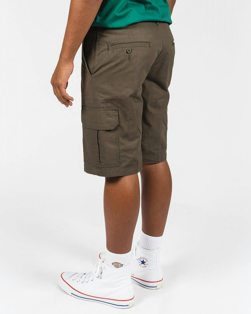 Dickies 13" Loose Fit Ripstop Cargo Shorts - Rinsed Moss