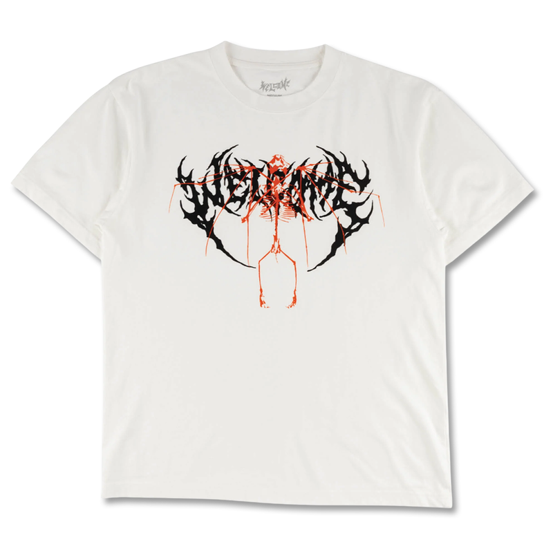 Welcome Echo Garment-Dyed Boxy Tee - White
