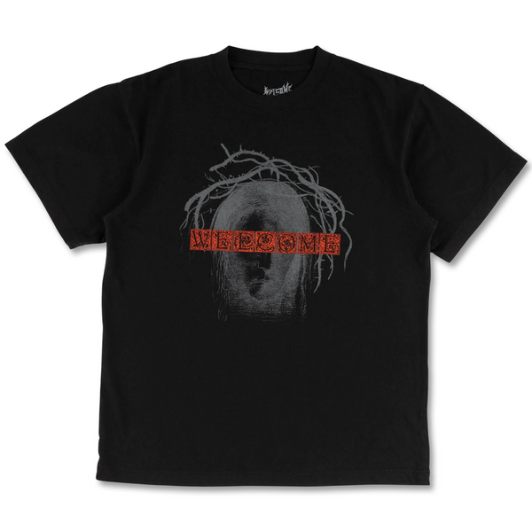 Welcome Redacted Garment-Dyed Boxy Tee - Black