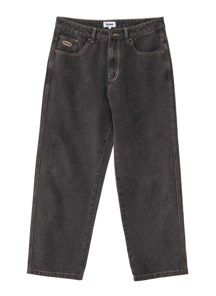 Black jeans on a white background