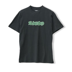 XLarge Mark SS Tee Black - Teal Puff Print