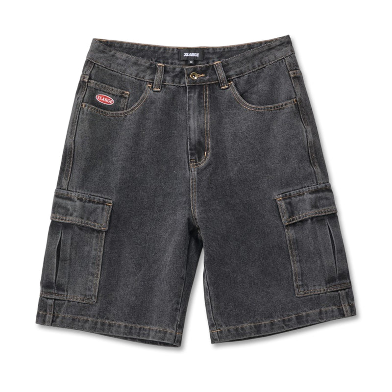 XLarge Cargo Denim 91 Shorts - Washed Black