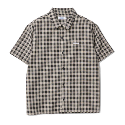 XLarge 91 Oxford Shortsleeve Button Up Tee - Tan / Black