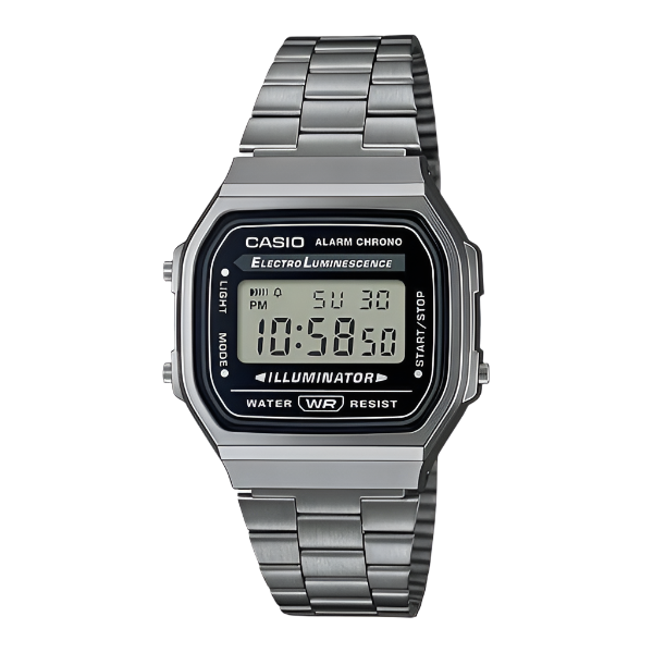 CASIO Vintage  Stainless Steel Digital Watch - A168WGG-1A