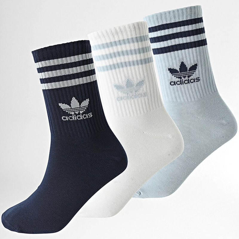 Adidas Crew Socks - Wonder Blue / Night Indigo / White