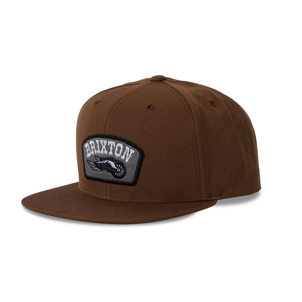 Brixton Roller MP Snapback - Pinecone Brown