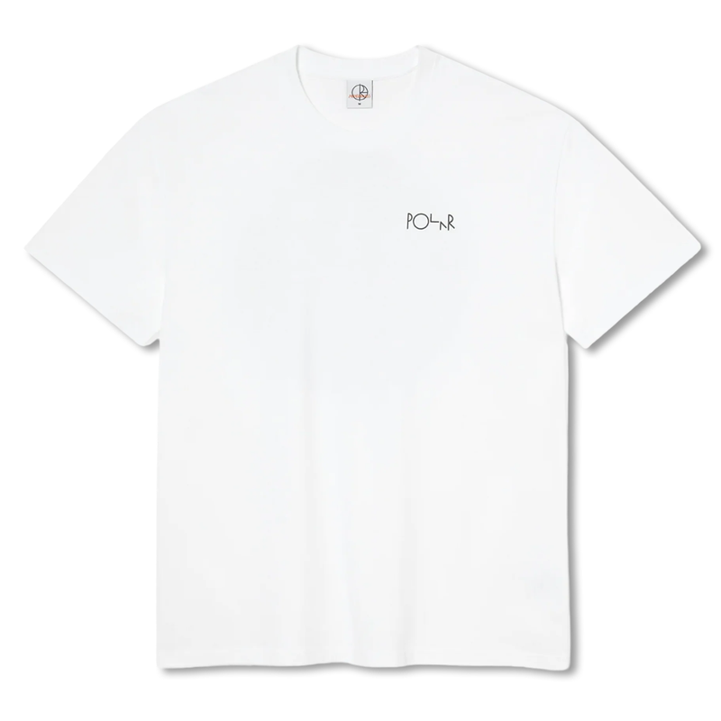 Polar Skate Co. Fill Logo Burnside 2084 Tee - White