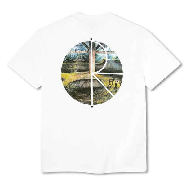 Polar Skate Co. Fill Logo Burnside 2084 Tee - White