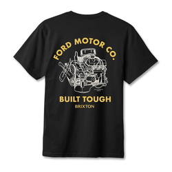 Brixton x Ford Built Tough Tee - Burnt Rubber