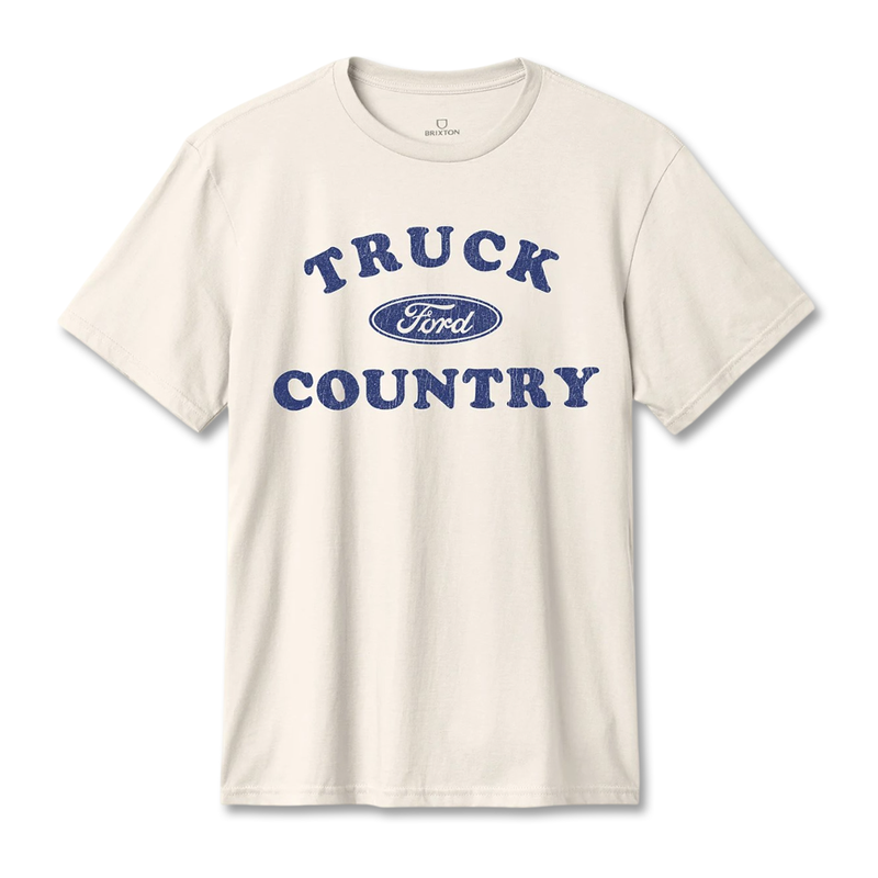 Brixton x Ford Truck Country Tee - Wimbledon White