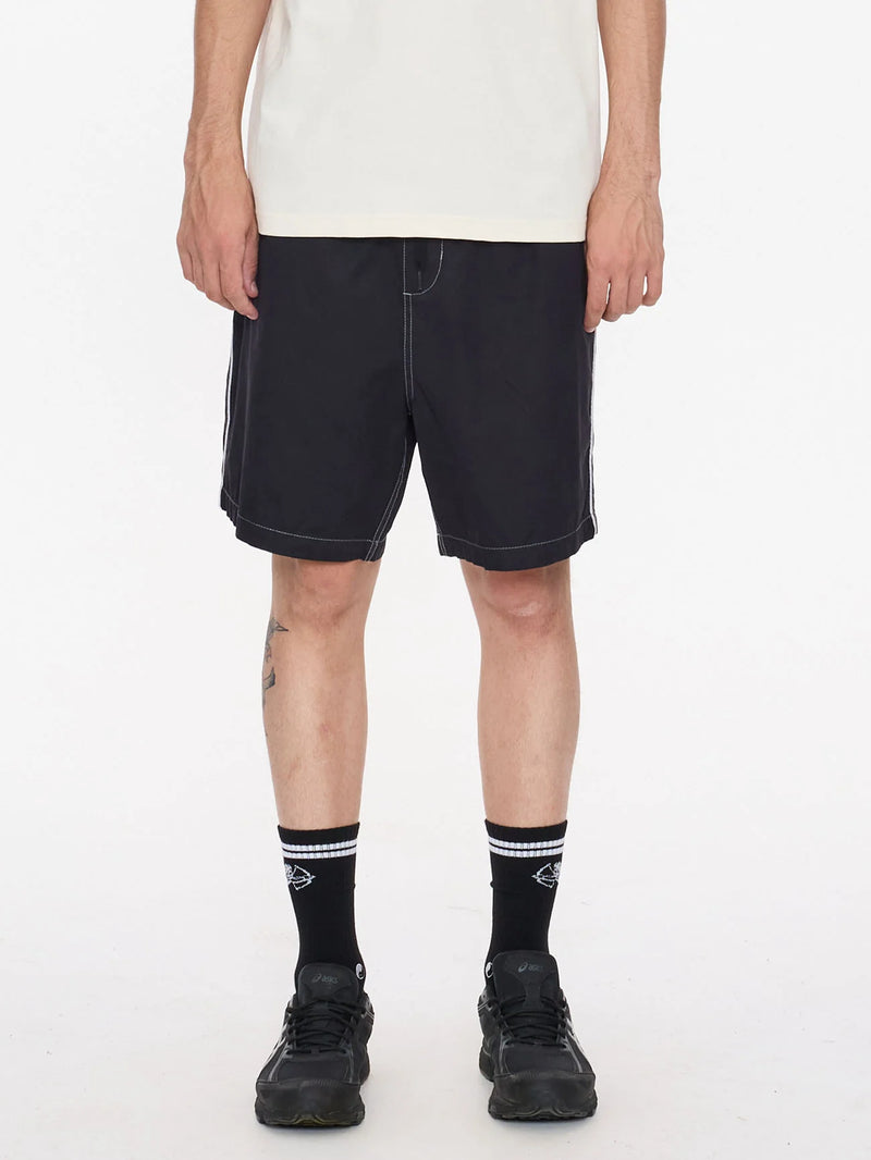 Worship Frequency Baggy Nylon Short – Black