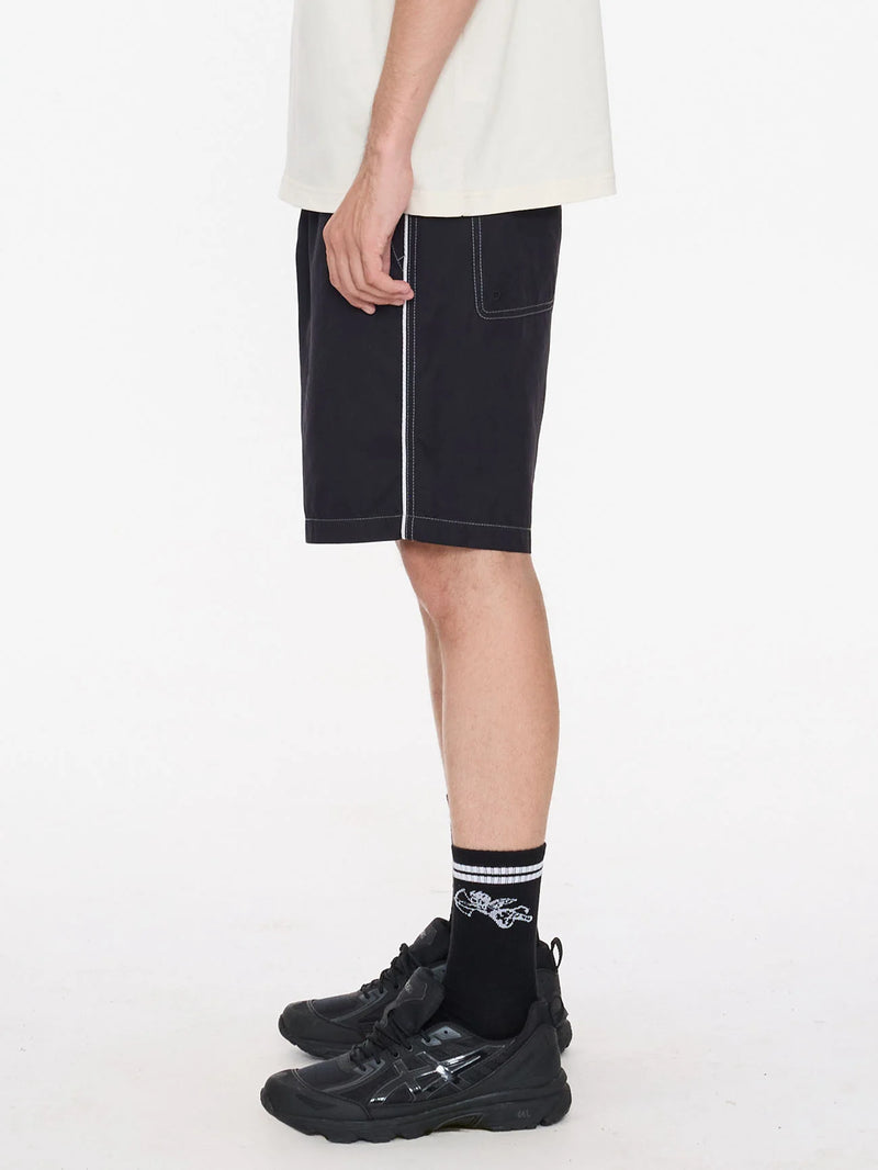 Worship Frequency Baggy Nylon Short – Black