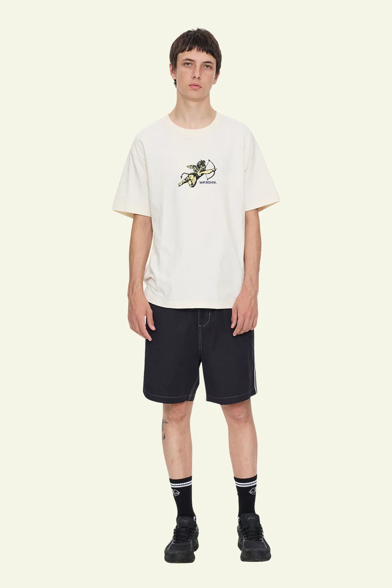 Worship Frequency Baggy Nylon Short – Black