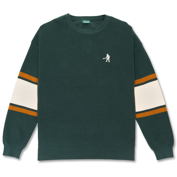 Pass~Port Organic Knit Stripe Sweater - Dark Green