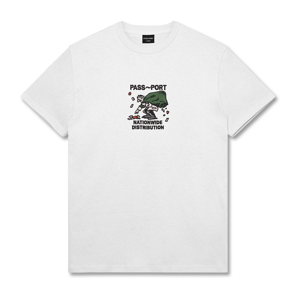 Pass~Port Distribution Tee - White