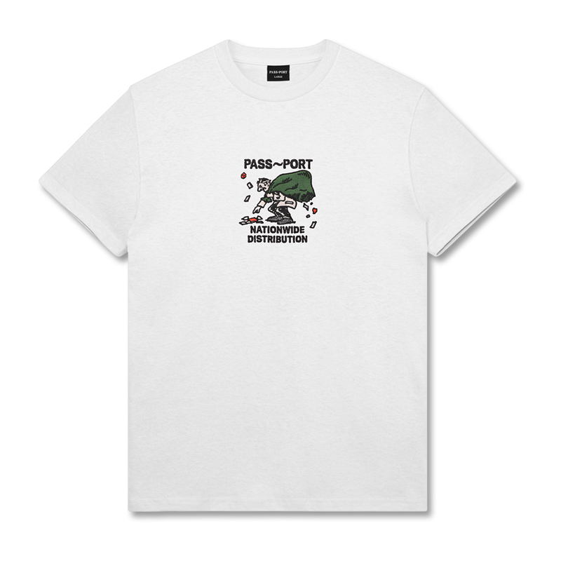 Pass~Port Distribution Tee - White