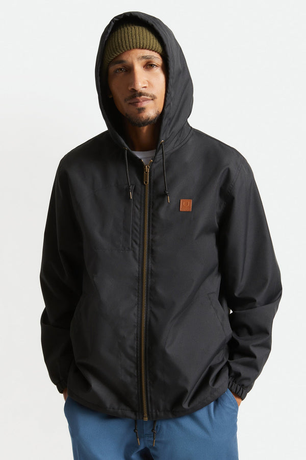 Brixton Claxton Beta Zip Hood Jacket - Black