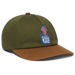HUF Melt 5-Panel Snapback Hat - Green