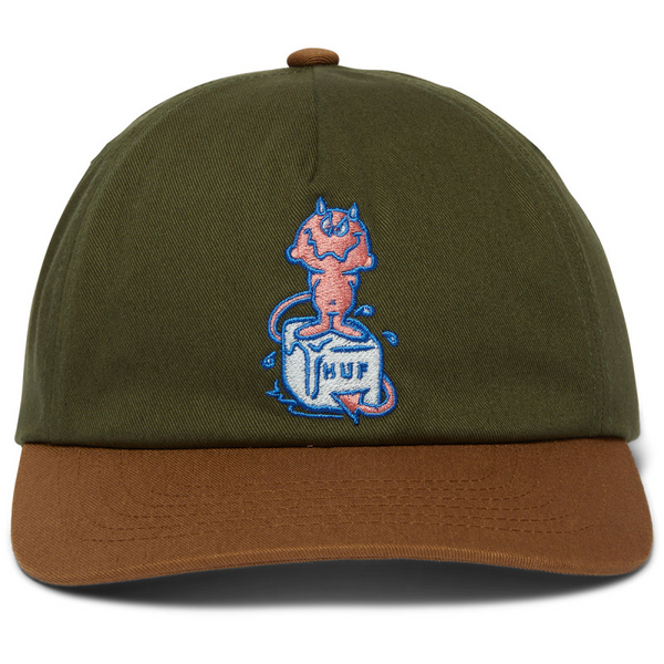 HUF Melt 5-Panel Snapback Hat - Green