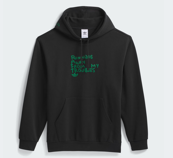 Adidas Shmoofoil 'I'm Fast' Gonz Hoodie - Black / Dark Green