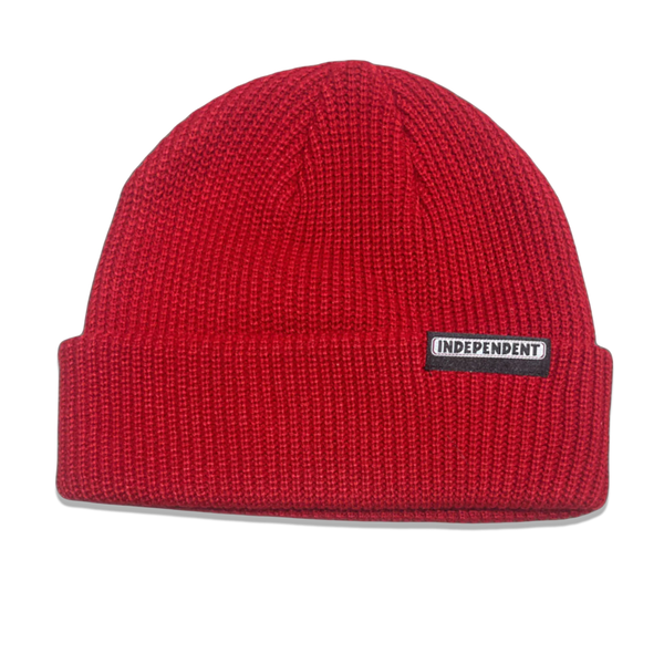 Independent Bar Label Beanie - Red