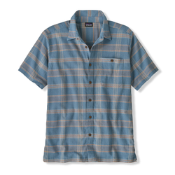 Patagonia A/C Short Sleeve Flannel Shirt - Light Plume Grey