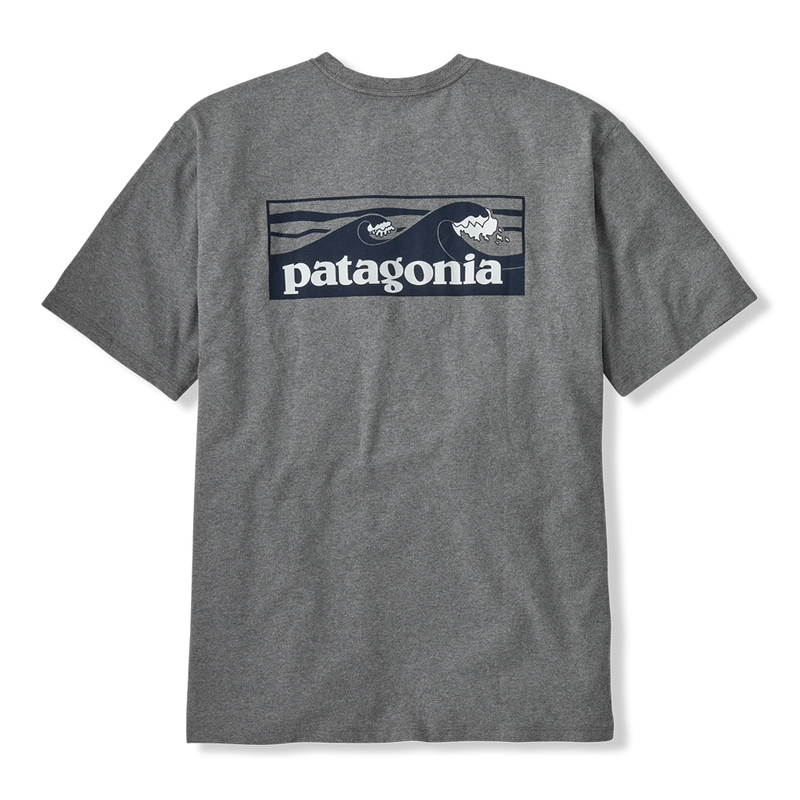 Patagonia Boardshort Logo Pocket Responsibili-Tee - Gravel Heather