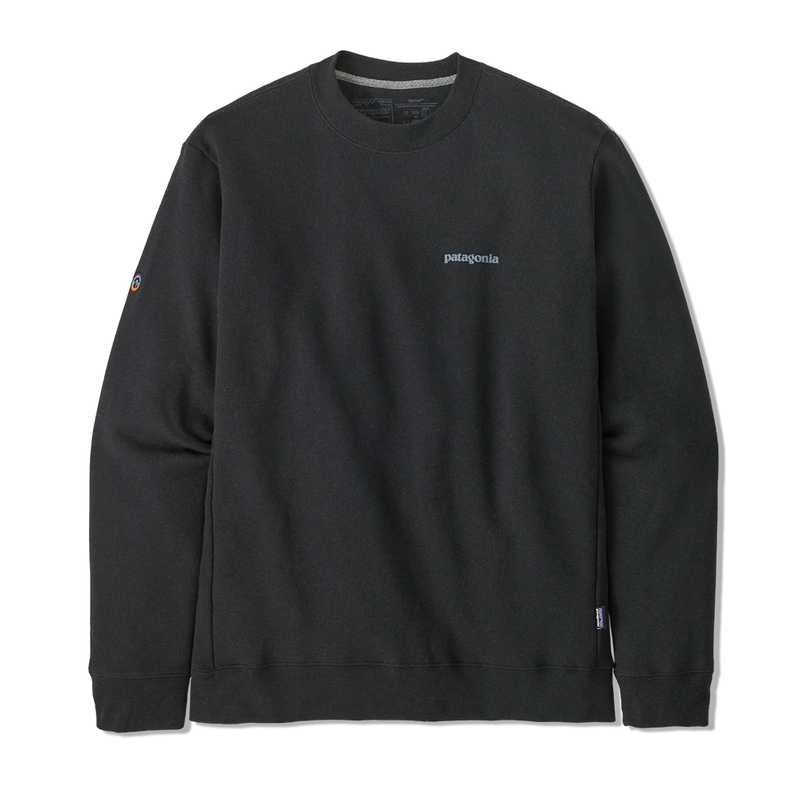 Patagonia Fitz Roy Icon Uprisal Crew Sweatshirt - Ink Black