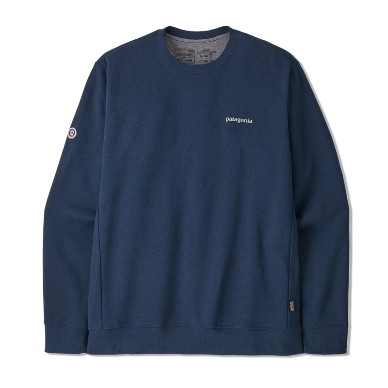 Patagonia Fitz Roy Icon Uprisal Crew Sweatshirt - Lagom Blue